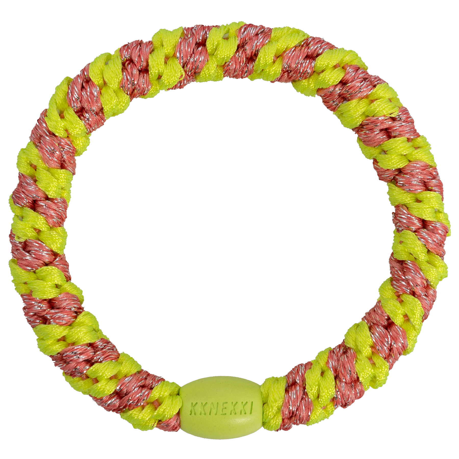 KKNEKKI Stripe Coral Neon Yellow